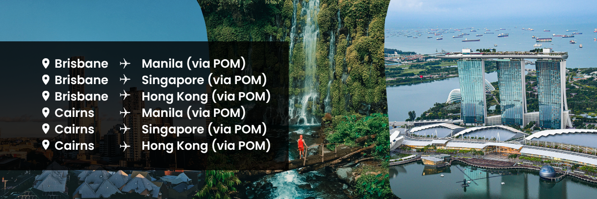 brisbane to asia markets - Air Niugini